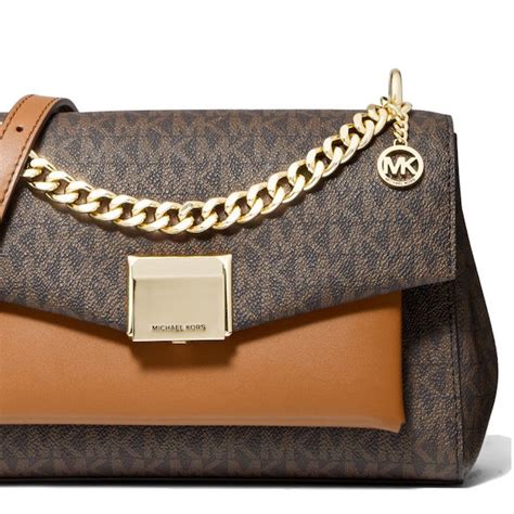 lita medium two-tone logo crossbody bag|michael kors lita crossbody bag.